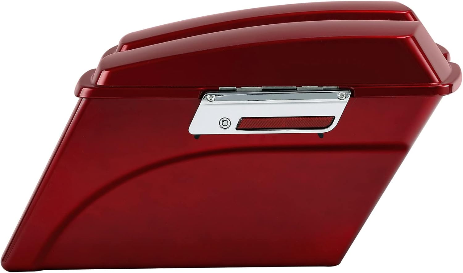 XFMT Motorcycle Saddlebags Red Hard Saddle Bags Trunk For Harley Touring Road King Street Glide Road Glide Electra Glide Ultra Classic 1994-2013