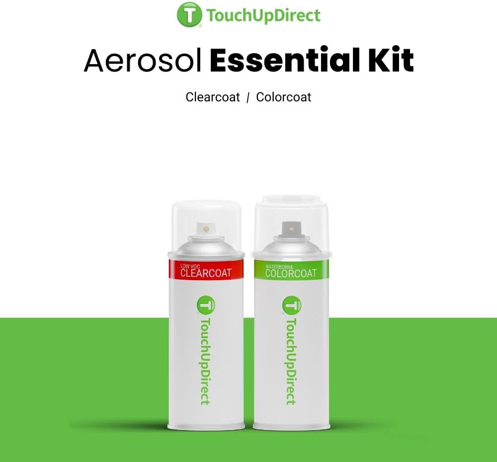 TouchUpDirect 8T0 Blazing Blue Metallic Compatible with Toyota Exact Match Touch Up Paint Aerosol - Essential Kit