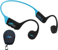H2O Audio TRI 2 Multisport Waterproof Bone Conduction Open Ear Headphones, Bluetooth 5.3 for Running and Cycling, MP3 Mode for Swimming, 8GB Memory, 8.5-Hour Battery, Black/Blue