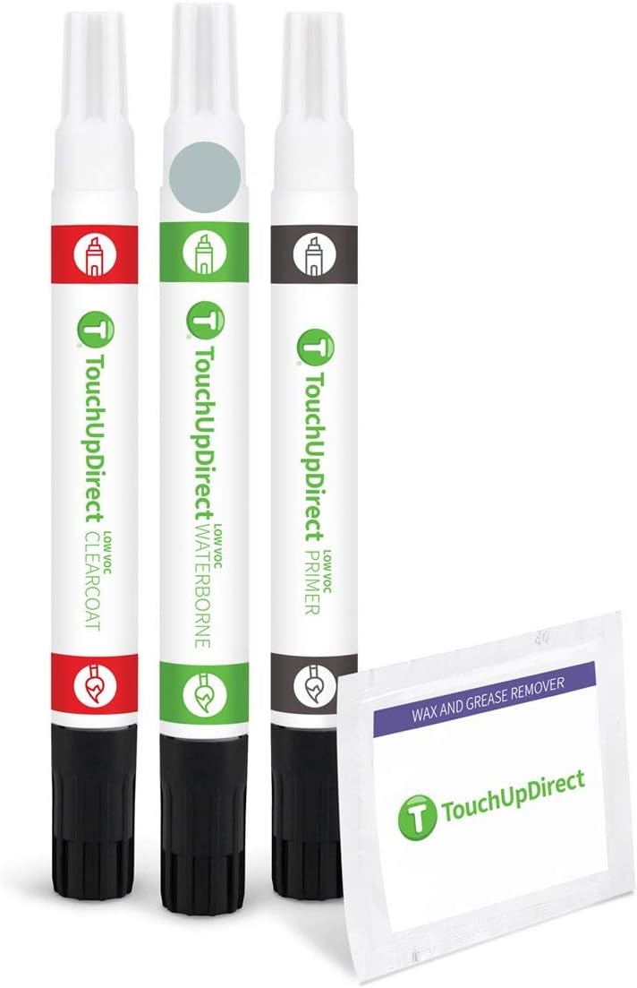 TouchUpDirect 8R5 Blue Mirage Metallic Compatible with Toyota Exact Match Touch Up Paint Combo - Preferred Kit