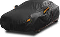 6 Layer Heavy Duty Car Cover Waterproof All Weather Protection with Cotton Liner, Universal Fit Nissan Versa, Hyundai Accent, Mazda MX-3 RX8, Subaru BRZ, Audi TT, Porsche 718 Boxster Cayman