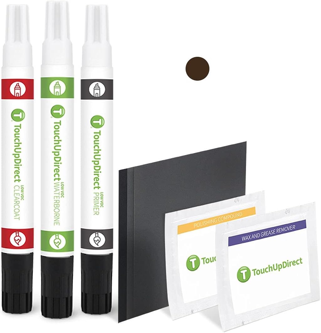 TouchUpDirect 4X4 Smoked Mesquite Compatible with Toyota Exact Match Touch Up Paint Combo - Platinum Kit