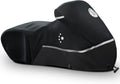 Motorcycle Cover 420D Heavy Duty All Season Universal Weather Waterproof Outdoor Protection 86" XL Vehicle Cover/Black