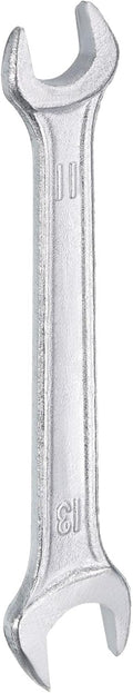 HARFINGTON Double Open End Wrench 11mm x 13mm Metric 15 Degree Offset Angle Small Flat Head Wrench Galvanizing Open Ended Spanner for Automotive Repair Furniture Assembly