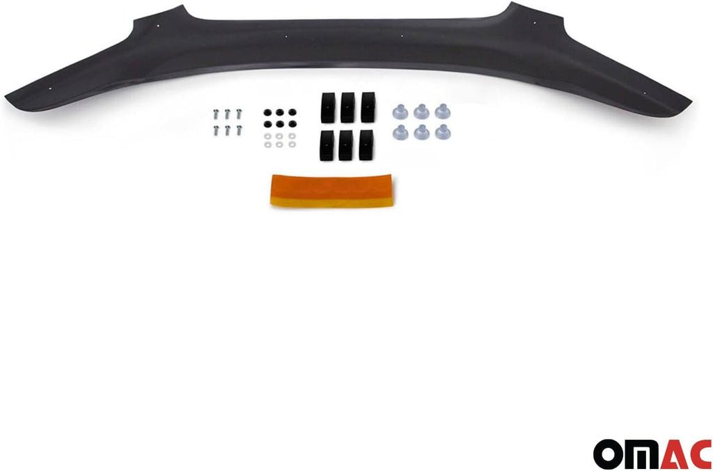 OMAC Front Bug Shield Hood Deflector Guard for Infiniti FX35 2003-2008 Black Smoke