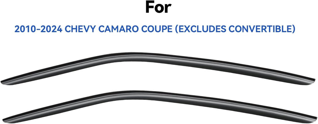 Window Visors Rain Guards Shield for 2010-2024 Chevy Camaro Coupe, Out-Channel Window Vent Wind Deflectors Visors Shades for 10-24 Camaro (Excludes Convertible)