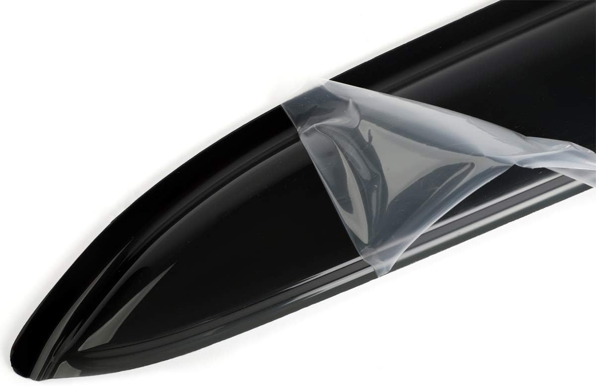 4pcs Original Outside Mount Style Window Rain Guards Shield Durable Side Wind Deflectors Dark Smoke Nice Looking Vent Window Visors Fit for 2009-2016 Toyota Venza 94162