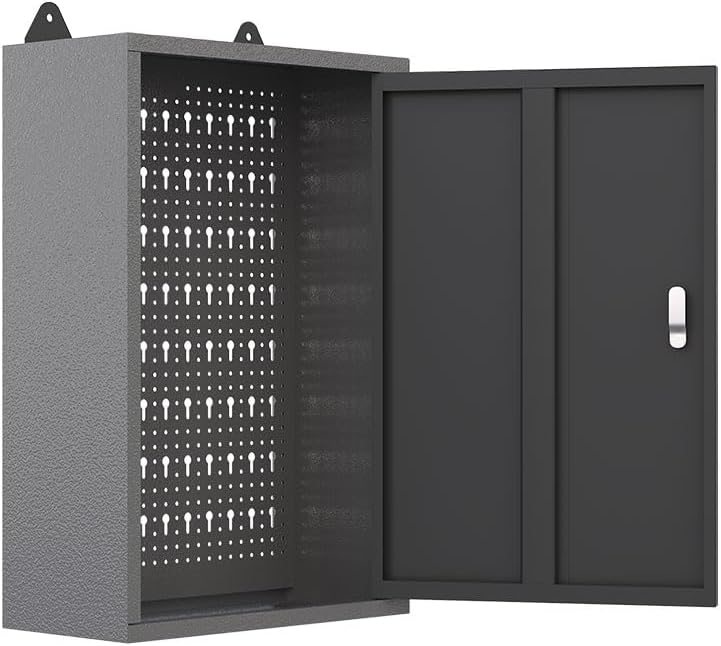 Garage Tool Storage Cabinet Workbench with Wood Top, for Factories Auto Repair Shops