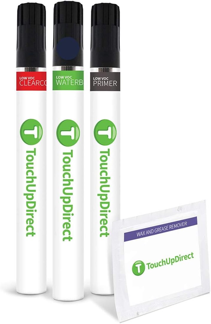 TouchUpDirect 8S6 Dark/Nautical Blue Metallic Compatible with Toyota Exact Match Touch Up Paint Brush - Preferred Kit