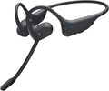 Open Ear Headphones with Mic, Bluetooth Headset with Microphone, Dual Connect Bluetooth 5.3 with AI Noise Cancelling Mic & Mute Function, Wireless Headset for Work, Sports, Drive