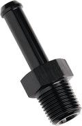 1/8 NPT Male to 1/4" Hose Barb Fitting Adapter Nipple Straight Aluminum Black