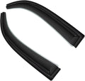 2pc 3D Sun Rain Guard Window Visor Wind Deflector Compatible with Chevy Colorado GMC Canyon Extended Cab Smoke