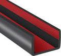 Rubber Edge Trim, 3/4" Self Adhesive Flexible U Channel Edge Protecter, EPDM Material Big Size Deep U Channel Gasket for Plywood, Tables, Desks, Cabinets, Black Color, 20Ft