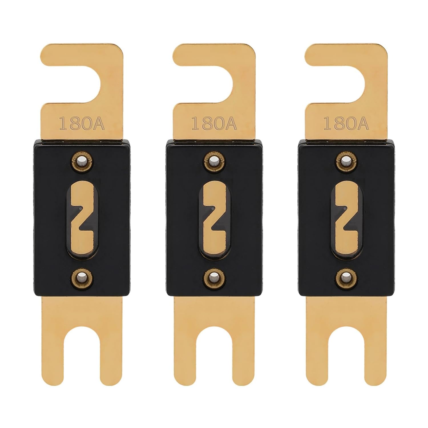 180A ANL Fuse 180 Amp Inline Blade Fuses 32V for Car Audio Inverter Automotive Stereo (Pack of 3 pcs)