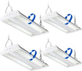 JTT LED Linear Shop Lights 150W, 21000LM 360° Adjustable Led High Bay Lights 5000K Daylight 120-277V, Led Garage Light for Shop Workshop Store Commercial Supermarket Warehouse Basement, 4-Pack ETL