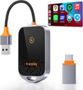 Wireless CarPlay Adapter for iPhone, 5.8GHz Carplay Wireless Adapter Converts Wired to Wireless, Plug & Play, No Latency, Fast Stable Connect to iOS 10+, Fit for Cars from 2015
