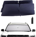 Windshield Sun Shade Umbrella for 2017-2025 GMC Acadia Accessories: Custom Fit 240T Silver, Double Thickened, Foldable Sunshade Window Sun Visor, Ultimate 99% UV Blocking for SL, SLE, SLT, AT4, Denali