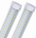 T8 LED Light Tube, 4FT 60W, 6500Lm, 6500K Cool White Clear Cover, 4FT Tube Light,Linkable Integrated Fixture,T8 LED Shop Light for Garage,Warehouse,25PCS