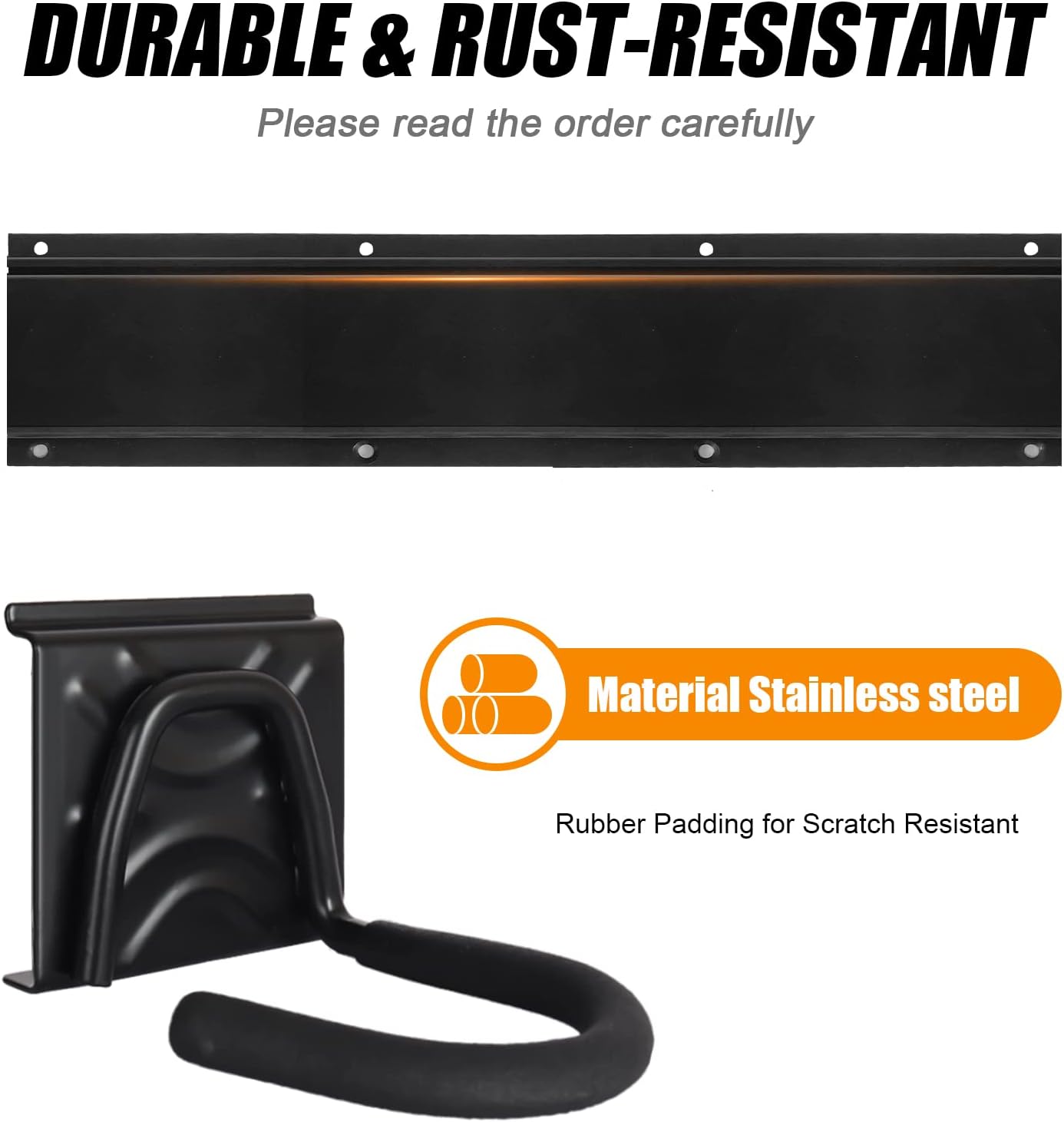 Bike Storage Rack Wall Mount Garage Hanger for 3 Bicycles & 2 Helmets, Adjustable Bike Rack Holds Up to 200Lbs