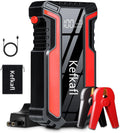 Car Jump Starter 3000A, Car Battery Jump Starter for Up to 10.0L Gas & 10.0L Diesel Engine, 12V Jump Box Portable Jump Starter Battery Pack with LED Light, Jumper Cables