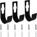 3Pcs Garden Hose Hanger Hook Carbon Steel Expandable Hose Holder Rack Wall Mounted Metal Faucet Hanger Hook for Garage Storage