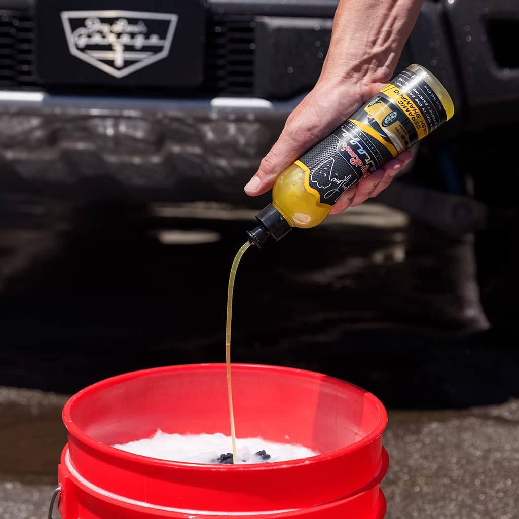 Jay Leno's Garage Ceramic Car Detailing Bucket Kit - Sprays, Liquids, Microfiber Towels, Applicators and Wash Mitt