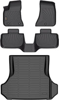 Binmotor-All Weather Floor Mats & Cargo Liner for Dodge Charger RWD 2011-2023/2011-2023 Chrysler 300 RWD, Heavy Duty Floor Liners, Charger Car Trunk Cargo Mat, Trunk Liner 3D Car Mats