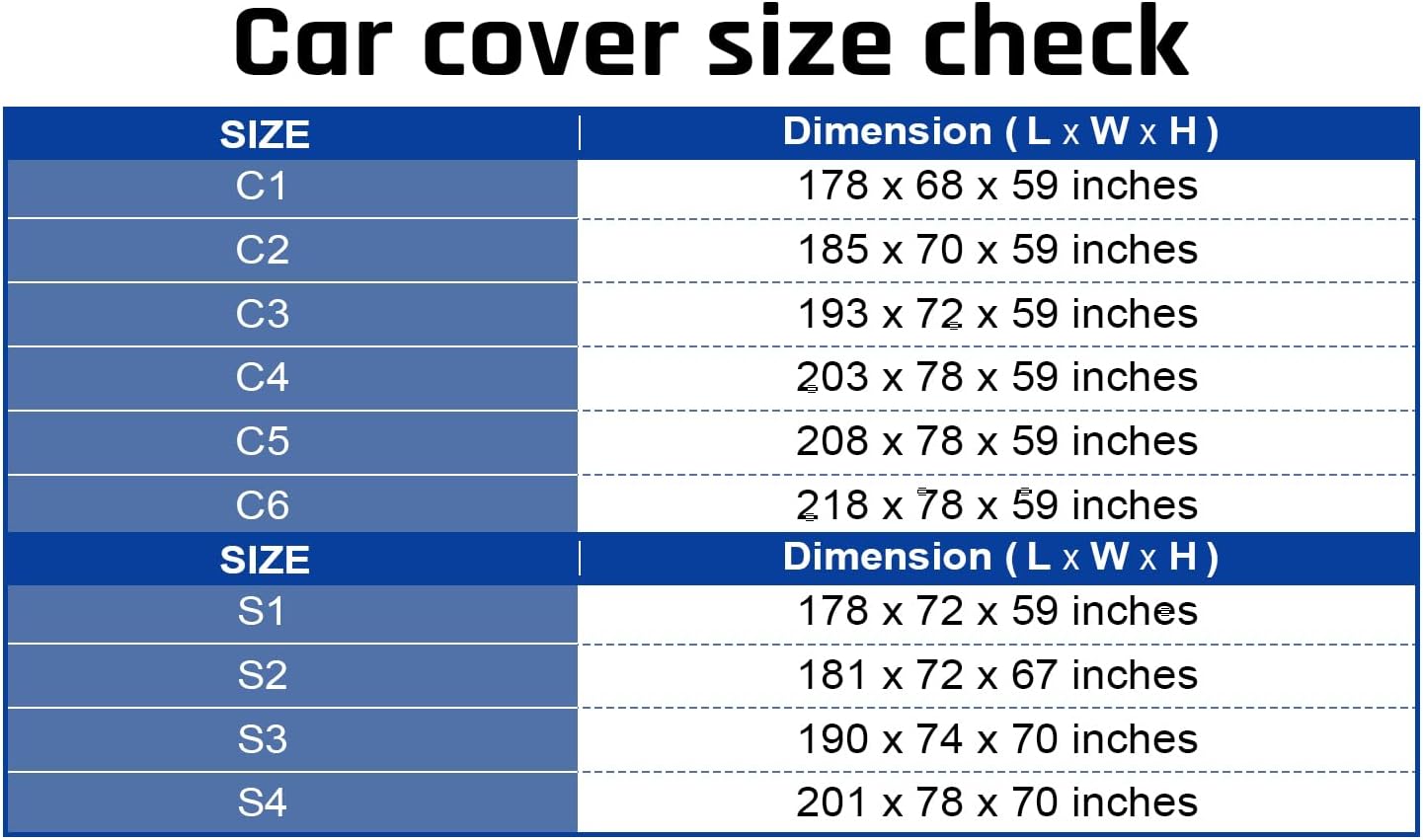 6 Layer Heavy Duty SUV Car Cover Waterproof All Weather Protection with Cotton Liner, Universal Fit Ford Explorer, Toyota Highlander, Honda Pilot, Dodge Durango, BMW X5 X6, Lexus RX350