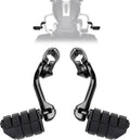 1.25" Highway Pegs Long Angled Pegs Adjustable for Harley Davidson Touring Road King Road Glide Street Glide Electra Glide Dyna Sportster Softail 1 1/4" Engine Guard Foot Peg, Black