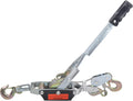 5 Ton Heavy Duty 3 Hook Steel Cable Dual Gear Power Puller Come Along Chain Winch Ratchet Tool, Automotive Hoist Hand Winch Cable Puller Stretcher Lift