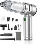 Car Vacuum,3 Suction Modes,Portable Mini Cordless Cleaner with 24000pa Suction Power,Type-C Charge,Handheld Vacuum for Home,Car, Office Desk, Keyboards(Bright Silver)