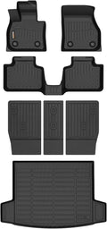 Binmotor-Floor Mats Cargo Liner Full Set for 2025 Mini Countryman(Not for SE/Electric Version), All Weather Car Mat Rubber Mat for Mini Countryman Trunk Liner Accessories Mats