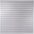 Slatwall Panel Garage Organizer Heavy Duty Wall Mounted, PVC Slat Panels Home Storage System, Tool Organization Peg Board 4ft by 4ft (Gray)