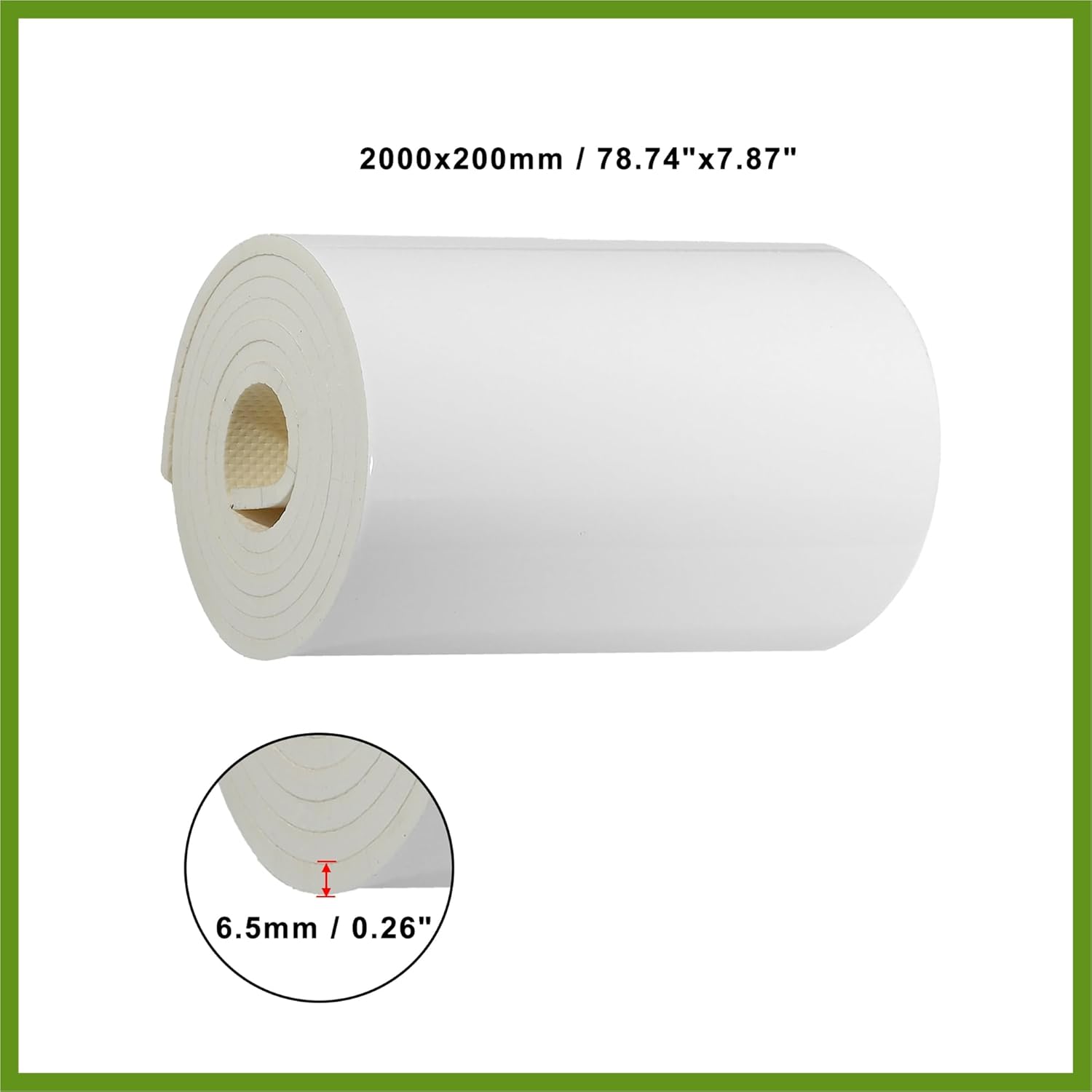 2000x200x6.5mm Car Garage Wall Guard Door Bumper Universal Protector Anti Collision Waterproof White Replace Parts Vehicle Components