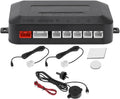 Motoforti Universal Car Auto Vehicle Reverse Backup Radar System Reverse Parking Sensors Alarm Buzzer Reminder Distance Detection White 2 Parking Sensors