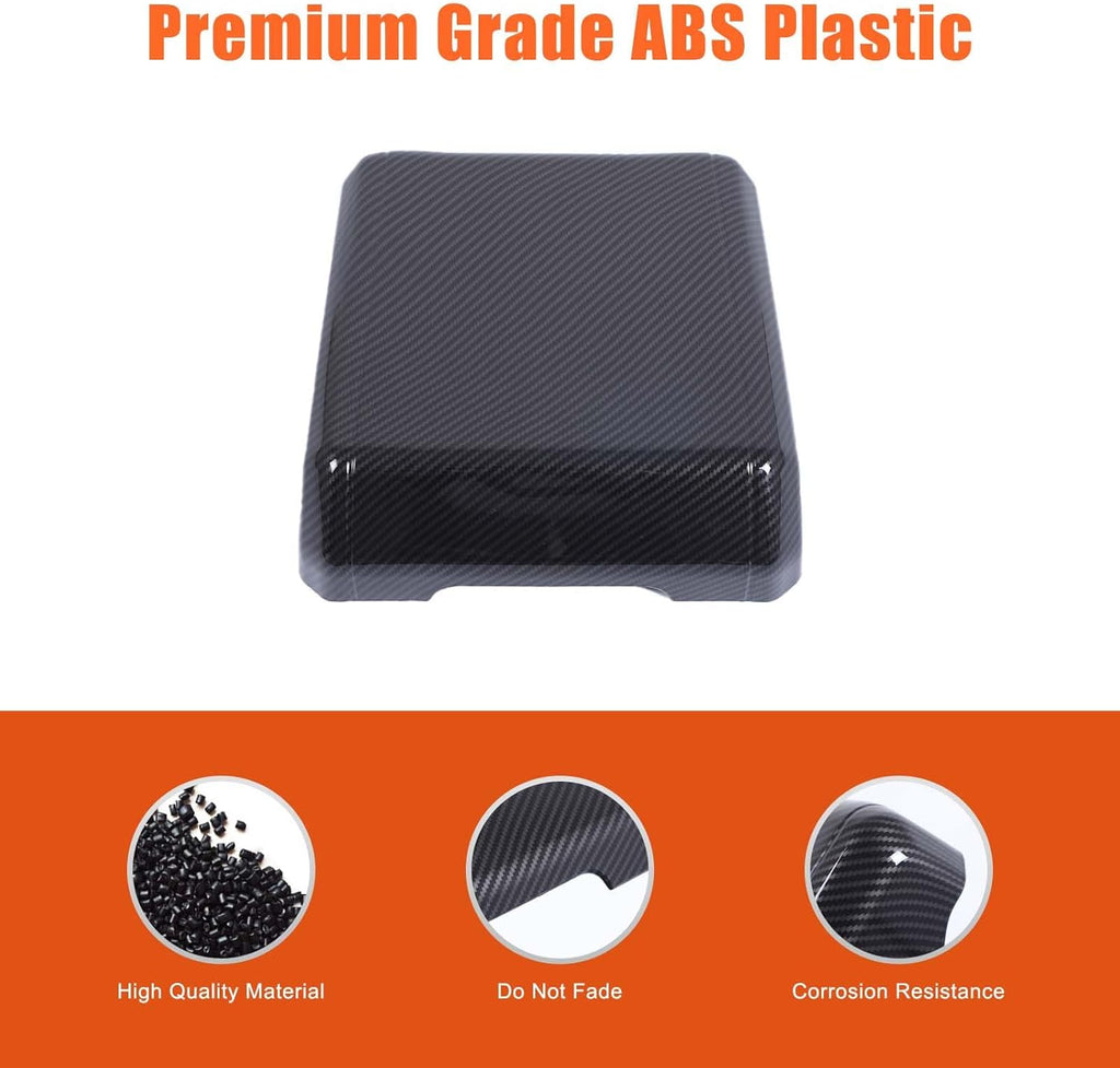 Armrest Box Cover Center Console Pad Compatible with INEOS Grenadier 2020-2025, Auto Armrest Cover, Fashionable and Beautiful, Waterproof Car Center Console Armrest Cover (Carbon Fiber)