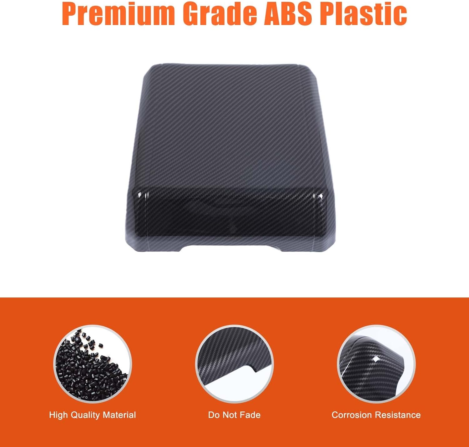 Armrest Box Cover Center Console Pad Compatible with INEOS Grenadier 2020-2025, Auto Armrest Cover, Fashionable and Beautiful, Waterproof Car Center Console Armrest Cover (Carbon Fiber)