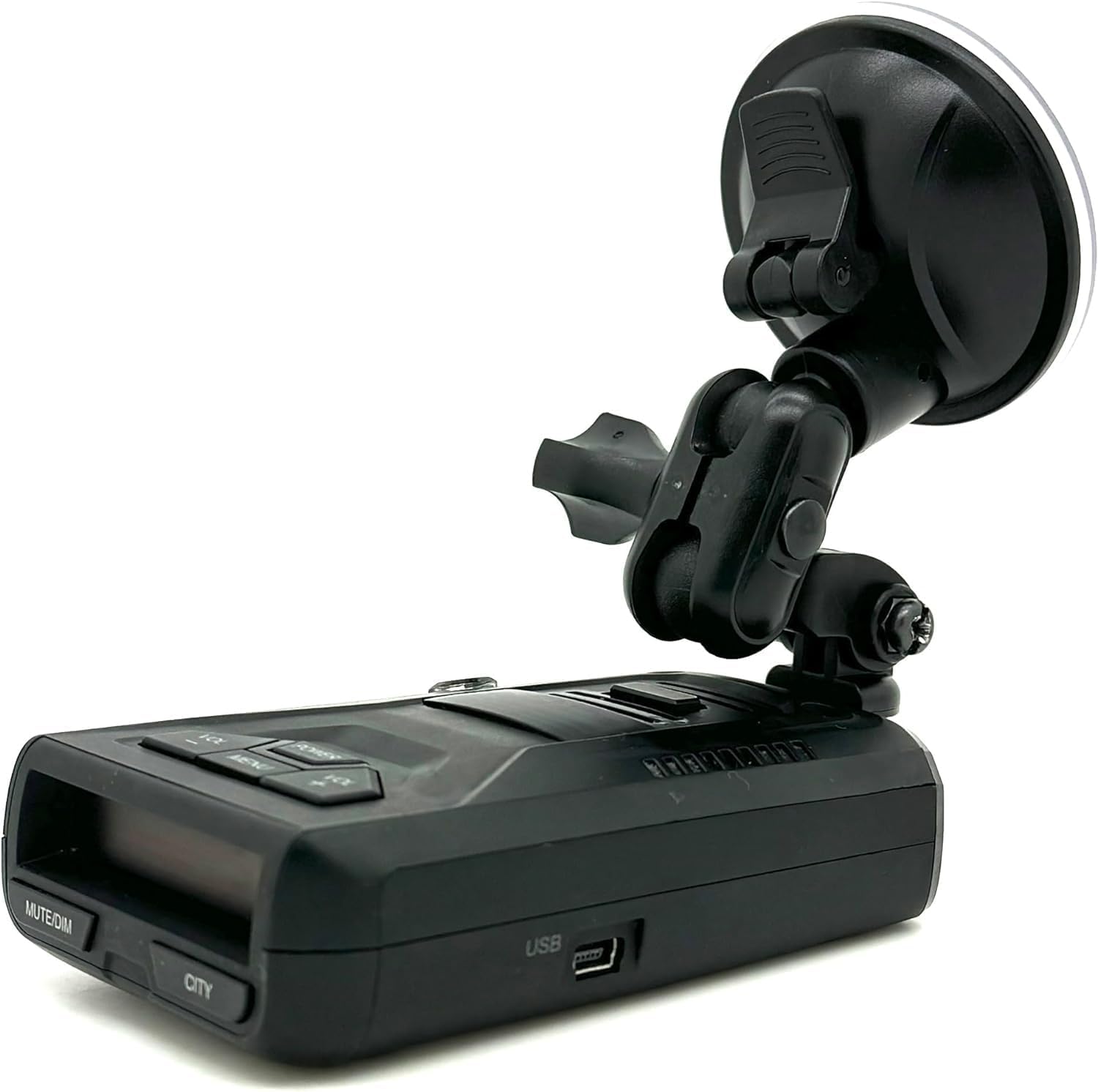 Ehnanced Dual Ball Joint Adjust Suction Cup Bracket Compatible for UNIDEN R1 R2 R3 R4 R7 R8 R9 DFR3 DFR6 DFR7 DFR8 DFR9 Radar Detector