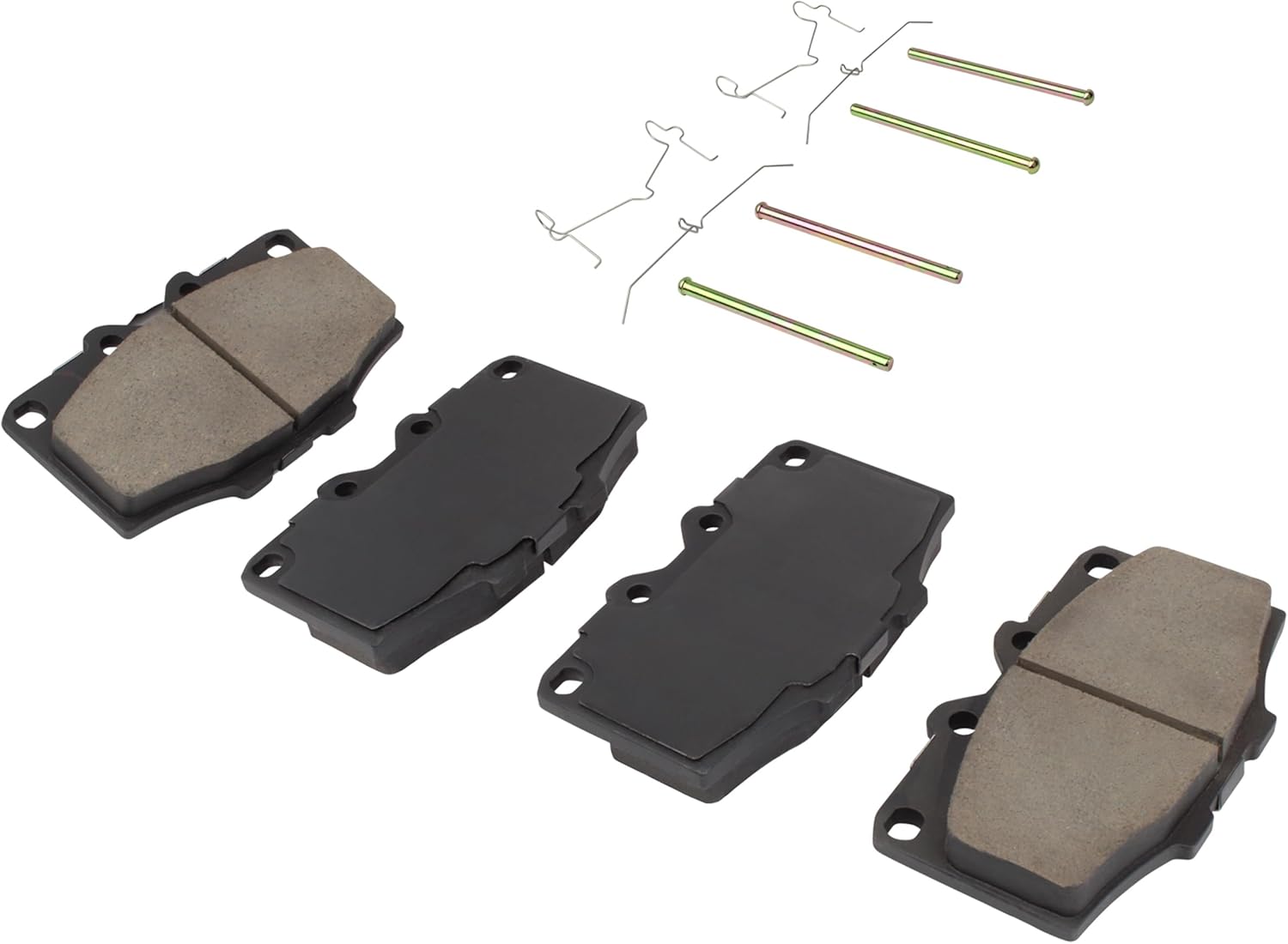Premium Ceramic Front Brake Pads (1001-0137C) Compatible with Toyota 4Runner 1986-1988, Toyota Land Cruiser 1976-1989, Toyota Pickup 1986-1988