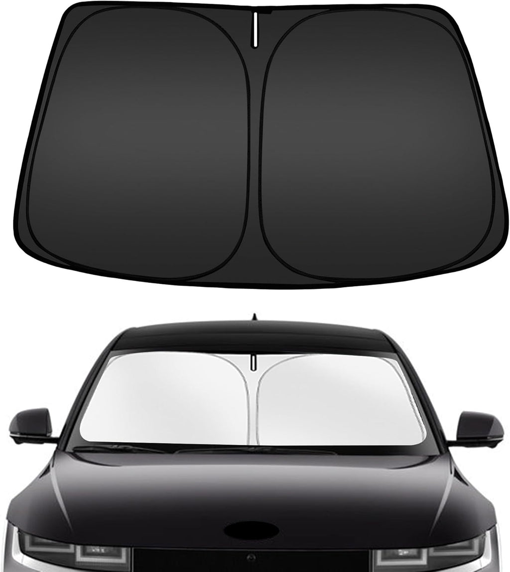 ARISMOTOR Windshield Sun Shade for h-yundai Ioniq 5 2022-2025 2026, Custom Fit Foldable Front Window Sunshade Sun Visor Protector, Block UV Rays Keep Your Car Cooler