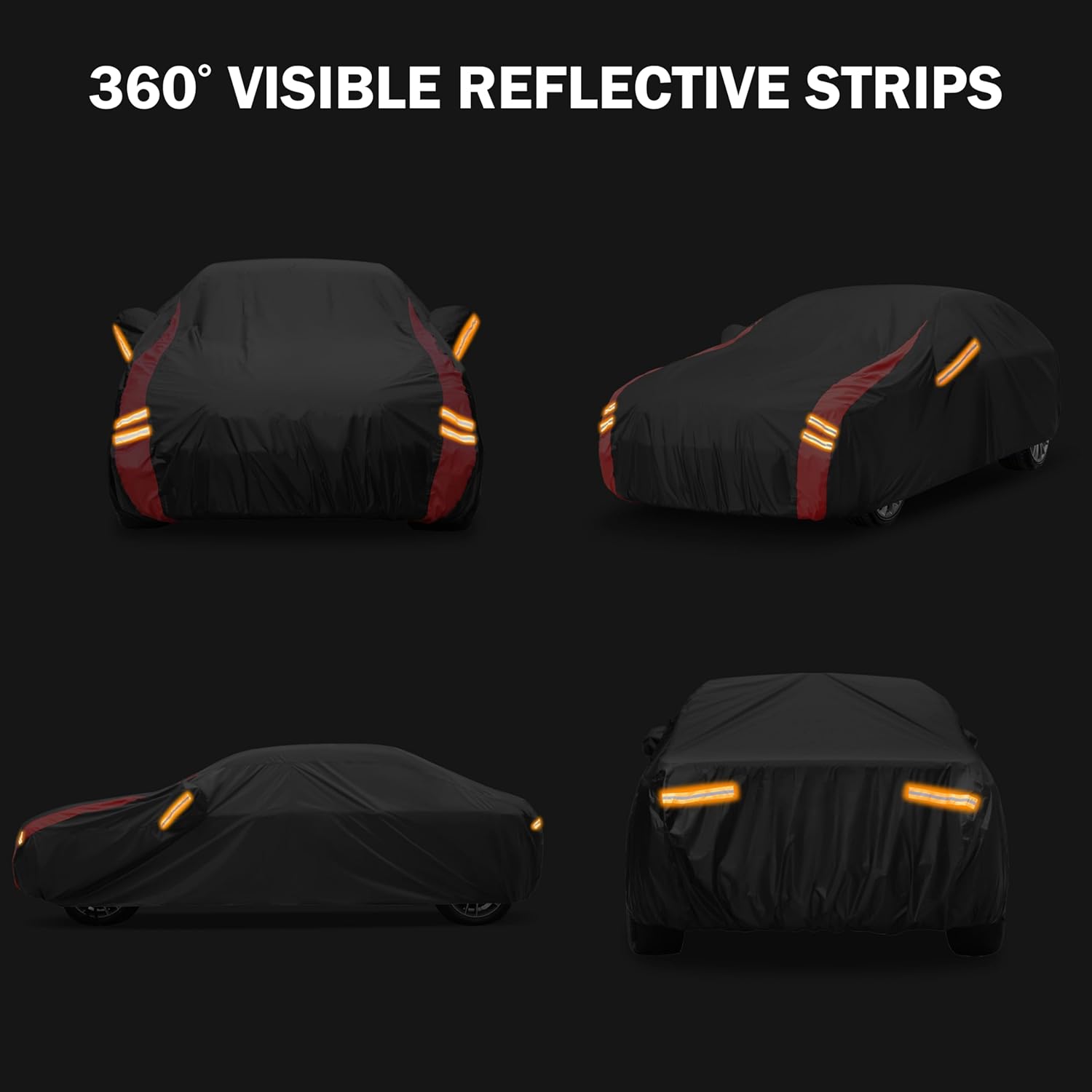 Car Cover Automobiles Waterproof All Weater Compatible with Jeep Wrangler Cover 4 Door, Outdoor Full Exterior for Covers Fits 2006-2023 JK JL