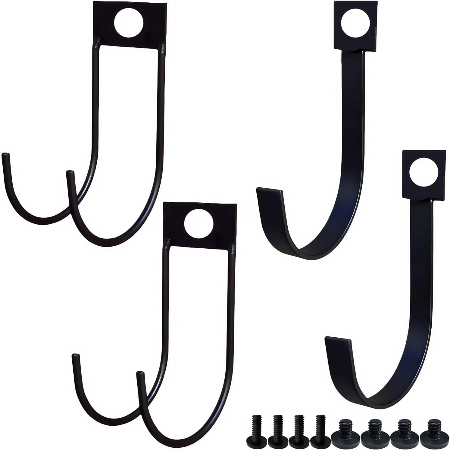 4-Pack Storage Shed Hooks for Suncast,Resin Shelf Accessory Outdoor Sheds Storage,with EZ Bolt Assembly,Replaceable Screws, Reusable,for Suncast Select Outdoor Shed Models