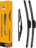 AUTOBOO 18"+18" Windshield Wipers with 14" Rear Wiper Blade Replacement for Jeep Commander 2006 2007 208 2009 2010 -Original Factory Quality (Pack of 3)