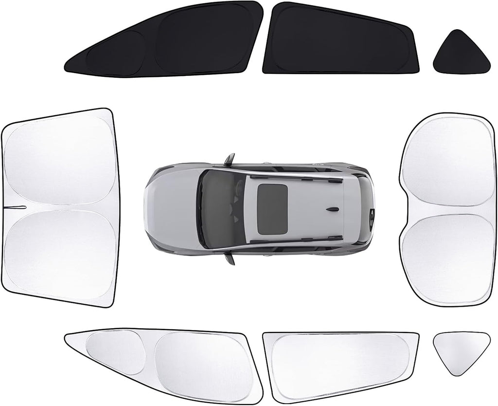 8pcs Car Window Shades for Subaru Crosstrek 2024 2025 2026 Accessories,Windshield Side Rear Full Sunshade,Sun Visor UV Blocking, Privacy Protection and Blackout for Camping Outdoor