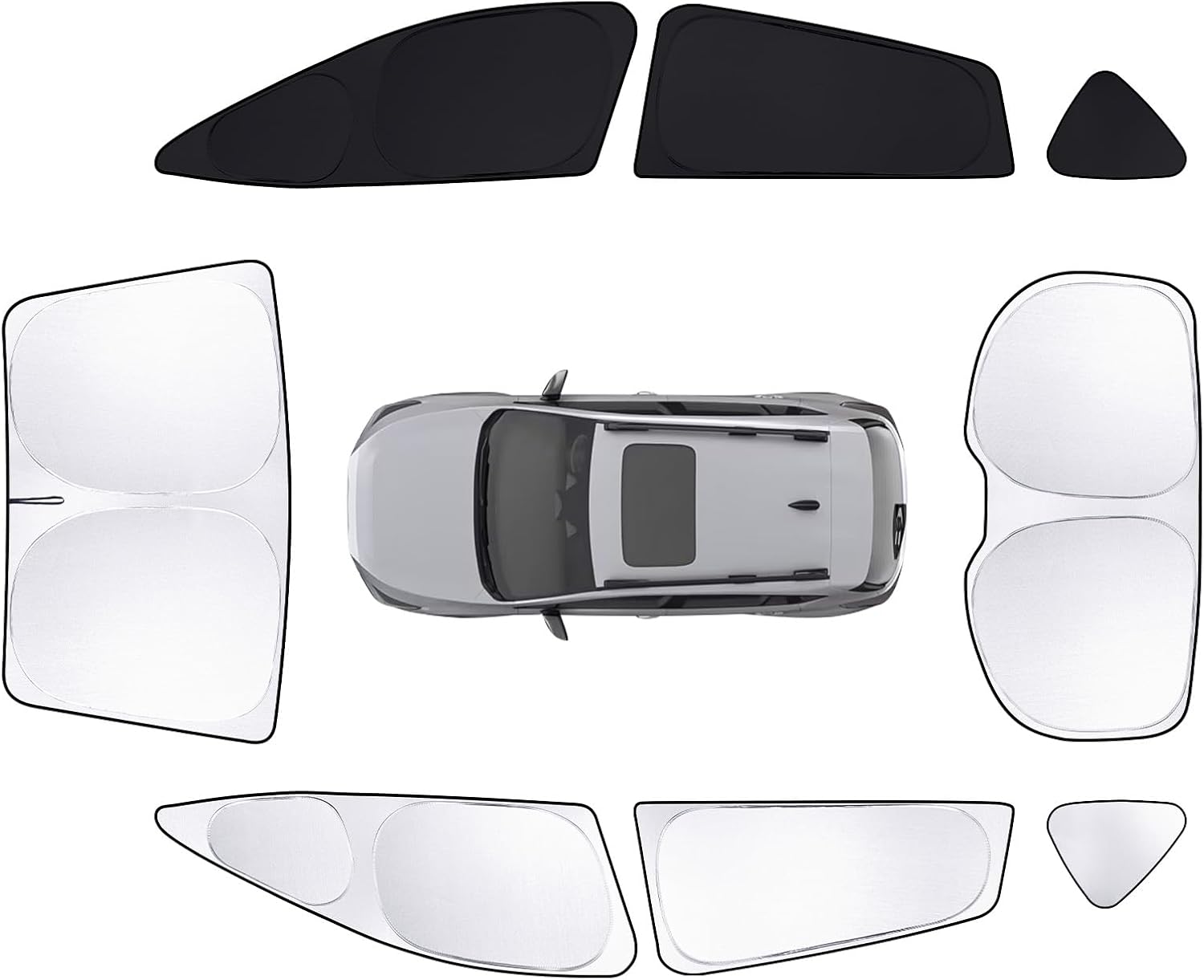 8pcs Car Window Shades for Subaru Crosstrek 2024 2025 2026 Accessories,Windshield Side Rear Full Sunshade,Sun Visor UV Blocking, Privacy Protection and Blackout for Camping Outdoor