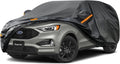 Kayme 7 Layers SUV Car Cover Custom Fit for Ford Edge (2015-2025) Waterproof All Weather for Automobiles, Outdoor Full Cover Rain Sun UV Protection.Black