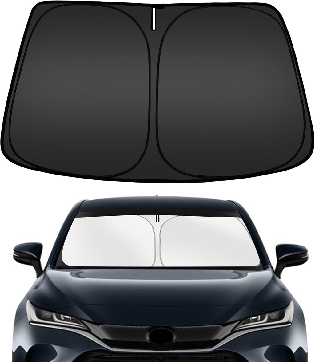 ARISMOTOR Windshield Sun Shade for Toyota Venza 2021-2024, Custom Fit Foldable Front Window Sunshade Sun Visor Protector, Block UV Rays Keep Your Car Cooler