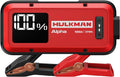Hulkman Alpha, Ultra Red, 1000A 37Wh Battery Jumper Starter Portable, 12V Modern Car Jump Box with Jumper Cables, for 6.5L Gas/3.0L Diesel Engines, 65W Fast Charging, IP65 Rated, Large LED Display