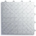 Big Floors RaceDeck CircleTrac, Interlocking Non-Slip Garage Flooring Tile, Durable, Modular, Heavy-Duty Copolymer, Easy Install (Alloy, 24 Pack of 12 x 12" Tiles)