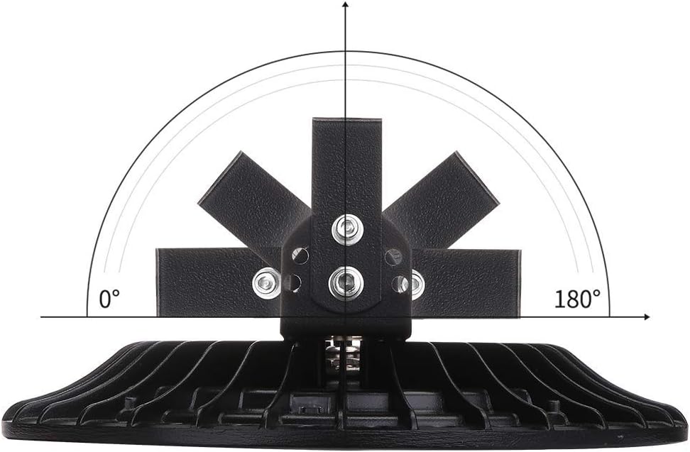 Viugreum 5 PACK 100W UFO LED High Bay Light, 10000LM 6500K Daylight White LED Warehouse Lighting, Alternative to 500W MH/HPS, IP65 Waterproof Commercial Bay Lighting for Garage Barn Workshop